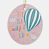 熱気球ライフは美しい乗り物 セラミックオーナメント (左)