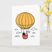 熱気球ラブライドバルーンライド カード (黄色い花)