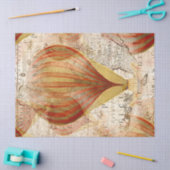 熱気球ヴィンテージ分離ティッシュペーパー 薄葉紙 (クラフト)