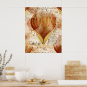 熱気球ヴィンテージ ポスター (キッチン)