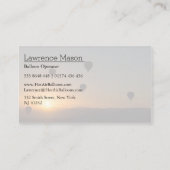 . .熱気球乗り名刺の写真 名刺 (裏面)