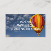 熱気球乗り 名刺 (裏面)