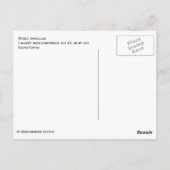 熱気球付き世界旅行者カード ポストカード (裏面)