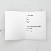 熱気球付新生児女子の誕生 カード (内部)