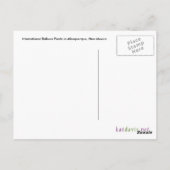 熱気球充填スカイポストカード ポストカード (裏面)