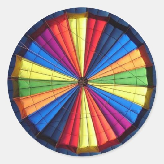 熱気球内ステッカー ラウンドシール (正面)