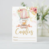 熱気球動物がお菓子の数を推測 招待状 (スタンド正面)