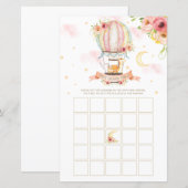 熱気球動物赤ちゃんシャワービンゴゲーム (正面/裏面)