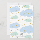 熱気球動物 招待状 (裏面)