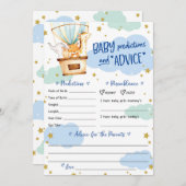 熱気球動物 招待状 (正面/裏面)