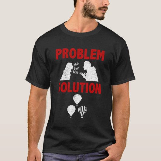熱気球化パイロット問題解決趣味 Tシャツ (正面)