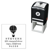 熱気球差出人住所スタンプ セルフインキングスタンプ (インサイチュ)