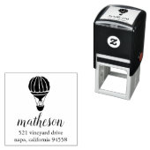 熱気球差出人住所スタンプ セルフインキングスタンプ (インサイチュ)