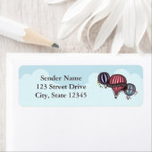 熱気球差出人住所ラベル ラベル (インサイチュ)