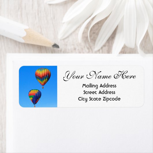 熱気球差出人住所 ラベル (インサイチュ)