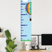 熱気球成長図 ポスター (ホームオフィス)