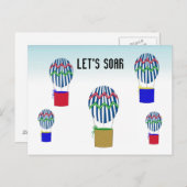 熱気球旅行 ポストカード (正面/裏面)