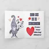 熱気球格言バレンタインデーカード シーズンカード (内部)