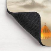 熱気球水反射 マウスパッド (コーナー)