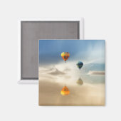 熱気球水反射 マグネット (正面/裏面)
