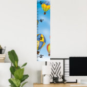 熱気球澄ん成長図 ポスター (ホームオフィス)