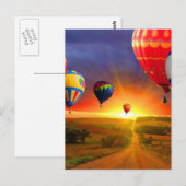 熱気球画像 ポストカード (正面/裏面)