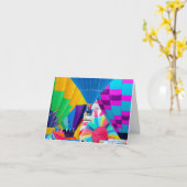 熱気球眼鏡 カード (黄色い花)