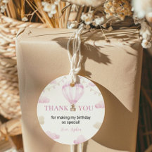 熱気球誕生日シールパーティー