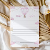 熱気球誕生日タイムカプセルメッセージカード サンキューカード