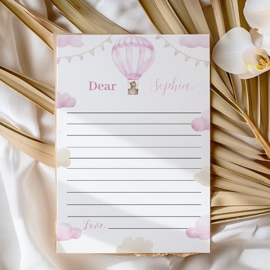 熱気球誕生日タイムカプセルメッセージカード サンキューカード