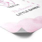 熱気球誕生日マイルストーンサインポスター ポスター (角)