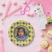 熱気球誕生日写真 ペーパープレート (パーティー)