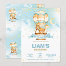 熱気球誕生日少年かわいいジャングル動物