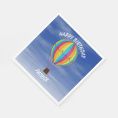 熱気球誕生日 スタンダードランチョンナプキン (角)