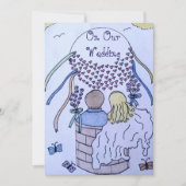 熱気球遠くにの結婚式の招待状 招待状 (正面)