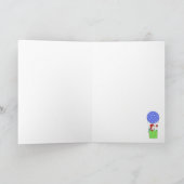 熱気球雪だるま シーズンカード (内部)