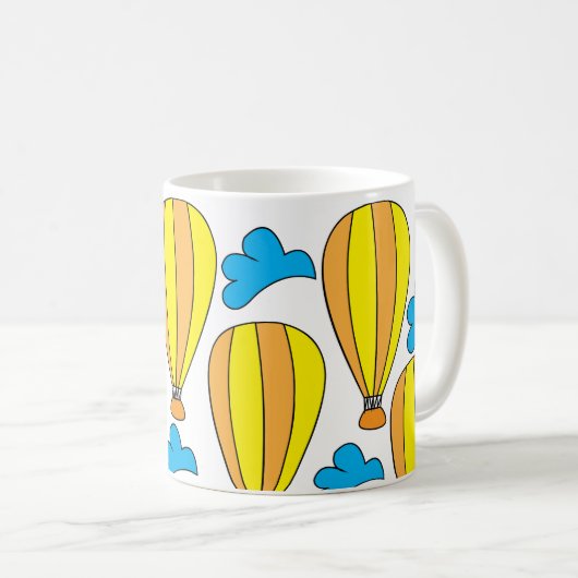 熱気球雲熱気球 コーヒーマグカップ (正面右)