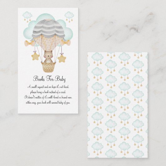 熱気球青本ベビー エンクロージャーカード (正面/裏面)