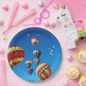 熱気球青空 ペーパープレート (パーティー)