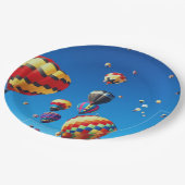 熱気球青空 ペーパープレート (アングル)