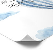 熱気球 – おしゃぶり狩りゲーム赤ちゃんシャワー ポスター (角)