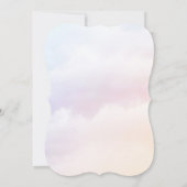 熱気球、アップ&バースデー遠くに 招待状 (裏面)