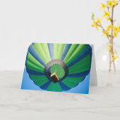 熱気球 カード (黄色い花)