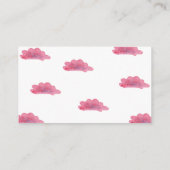 熱気球、キャンディーの赤ちゃんシャワーゲームの数 エンクロージャーカード (裏面)