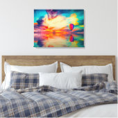 熱気球 キャンバスプリント (インサイチュ (寝室))