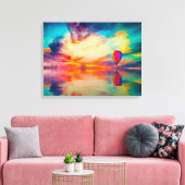 熱気球 キャンバスプリント (インサイチュ (リビング))