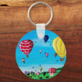 熱気球 キーホルダー (正面)
