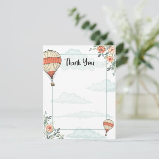 熱気球 サンキューカード (スタンド正面)