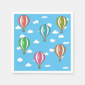 熱気球 スタンダードカクテルナプキン (正面)