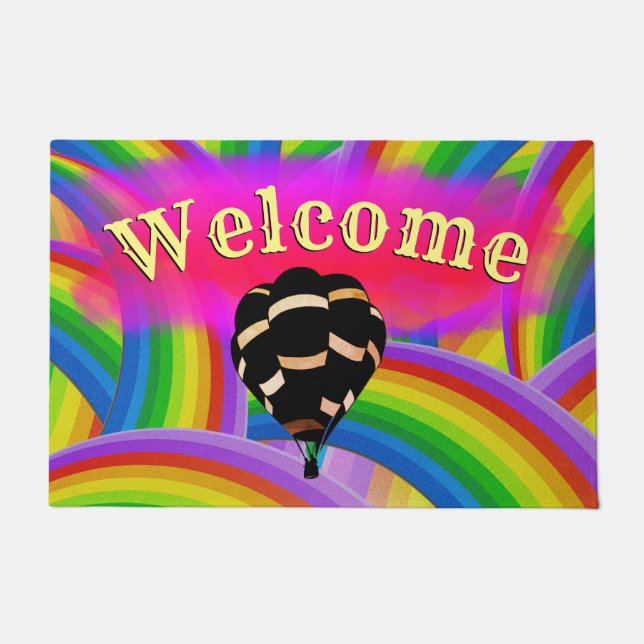 熱気球 ドアマット (正面)